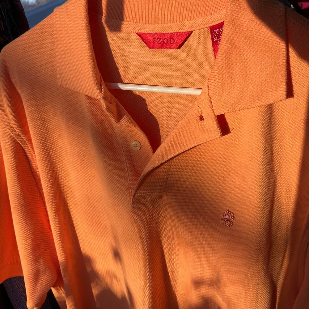 NWT - IZOD Polo – Orange Cotton Pique Shirt (Men’s M)